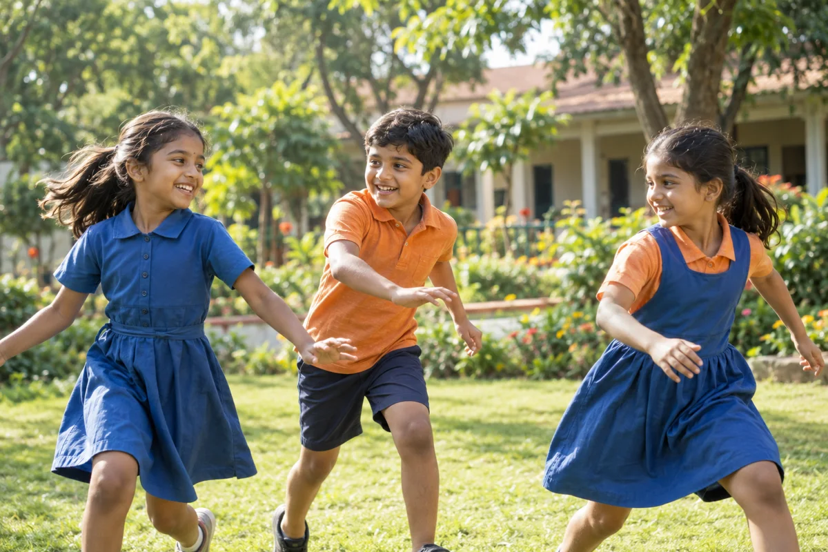 Children enjoying time outdoors